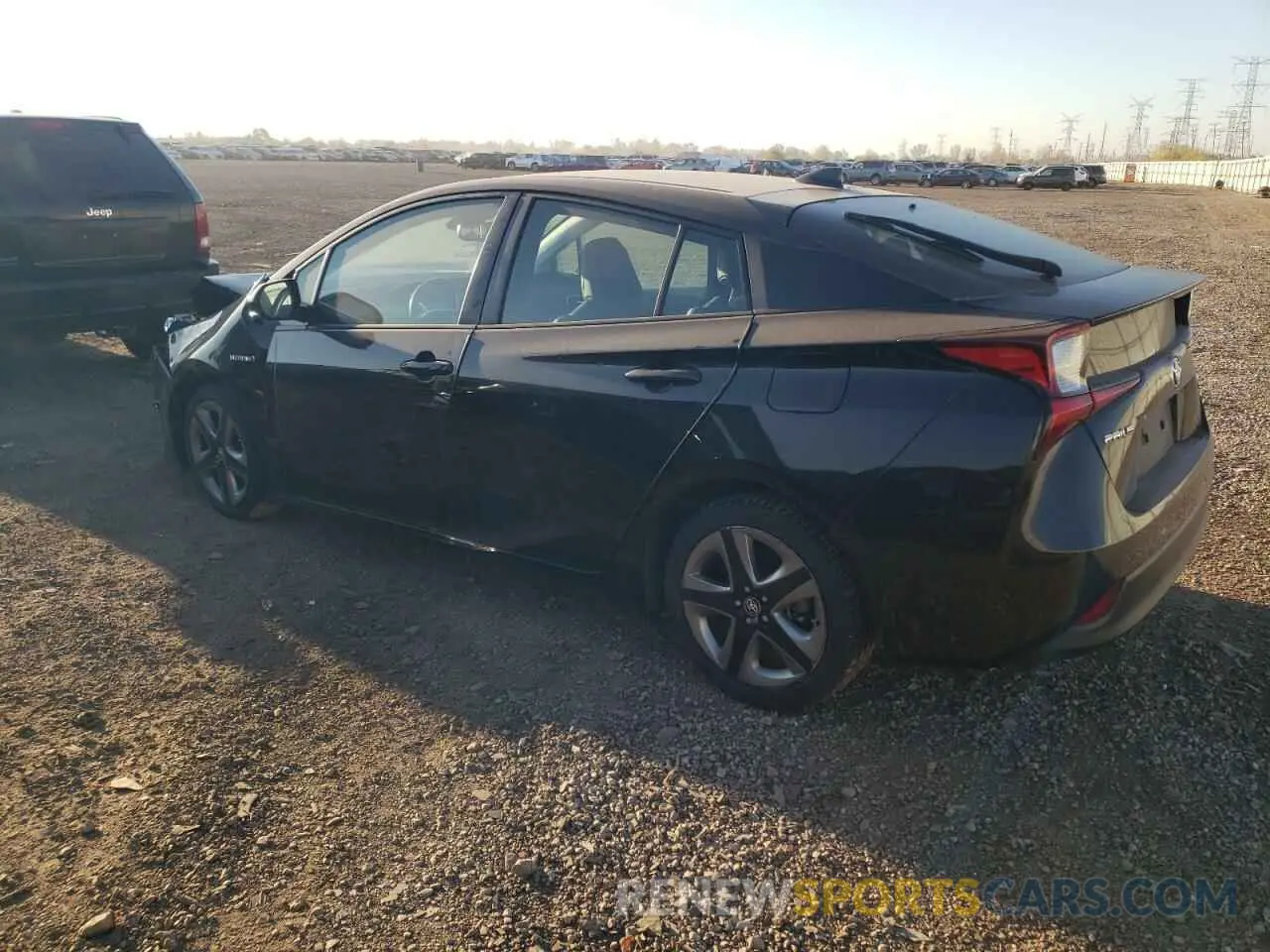 2 Photograph of a damaged car JTDKARFUXK3097021 TOYOTA PRIUS 2019