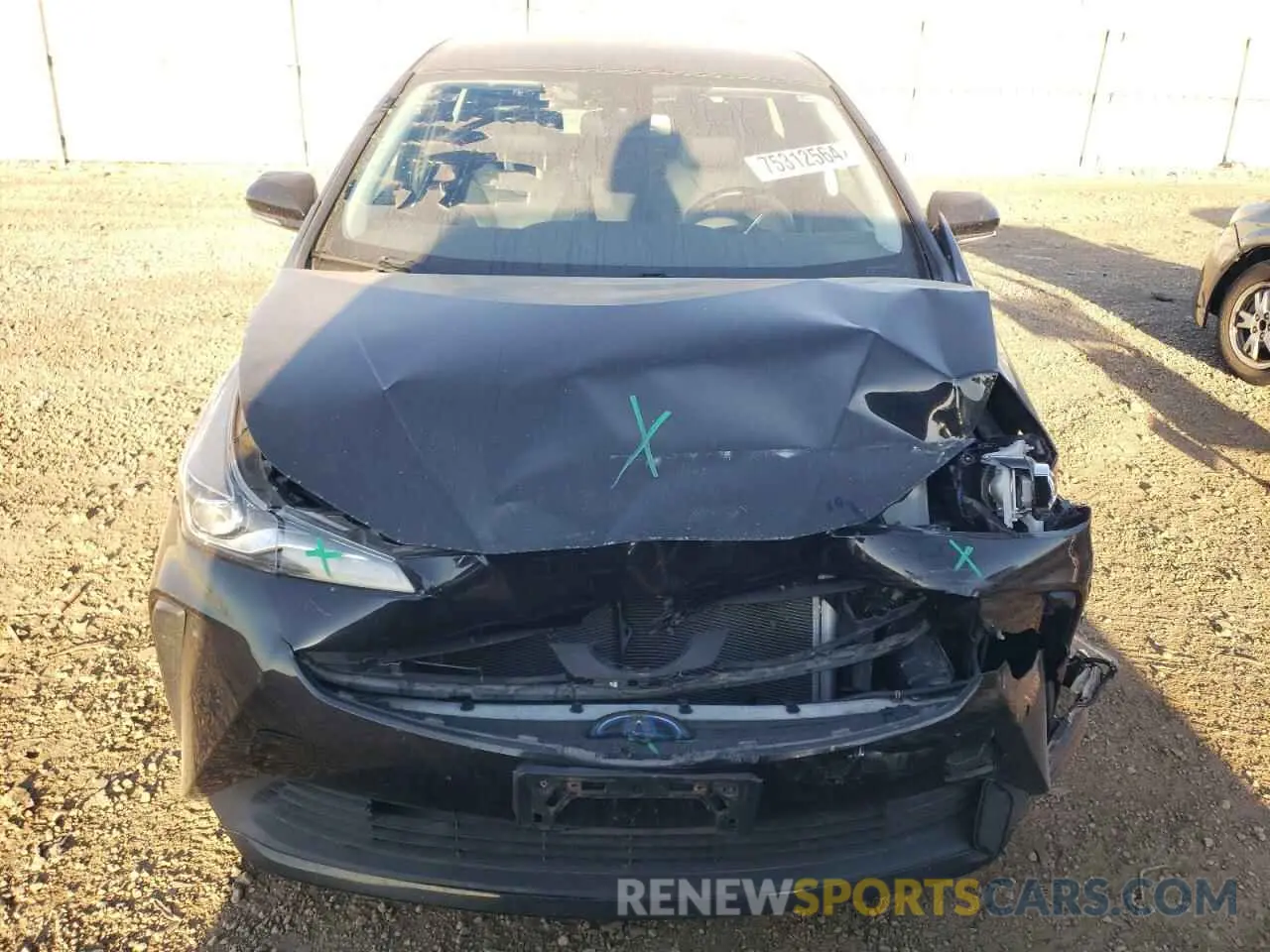 5 Photograph of a damaged car JTDKARFUXK3097021 TOYOTA PRIUS 2019