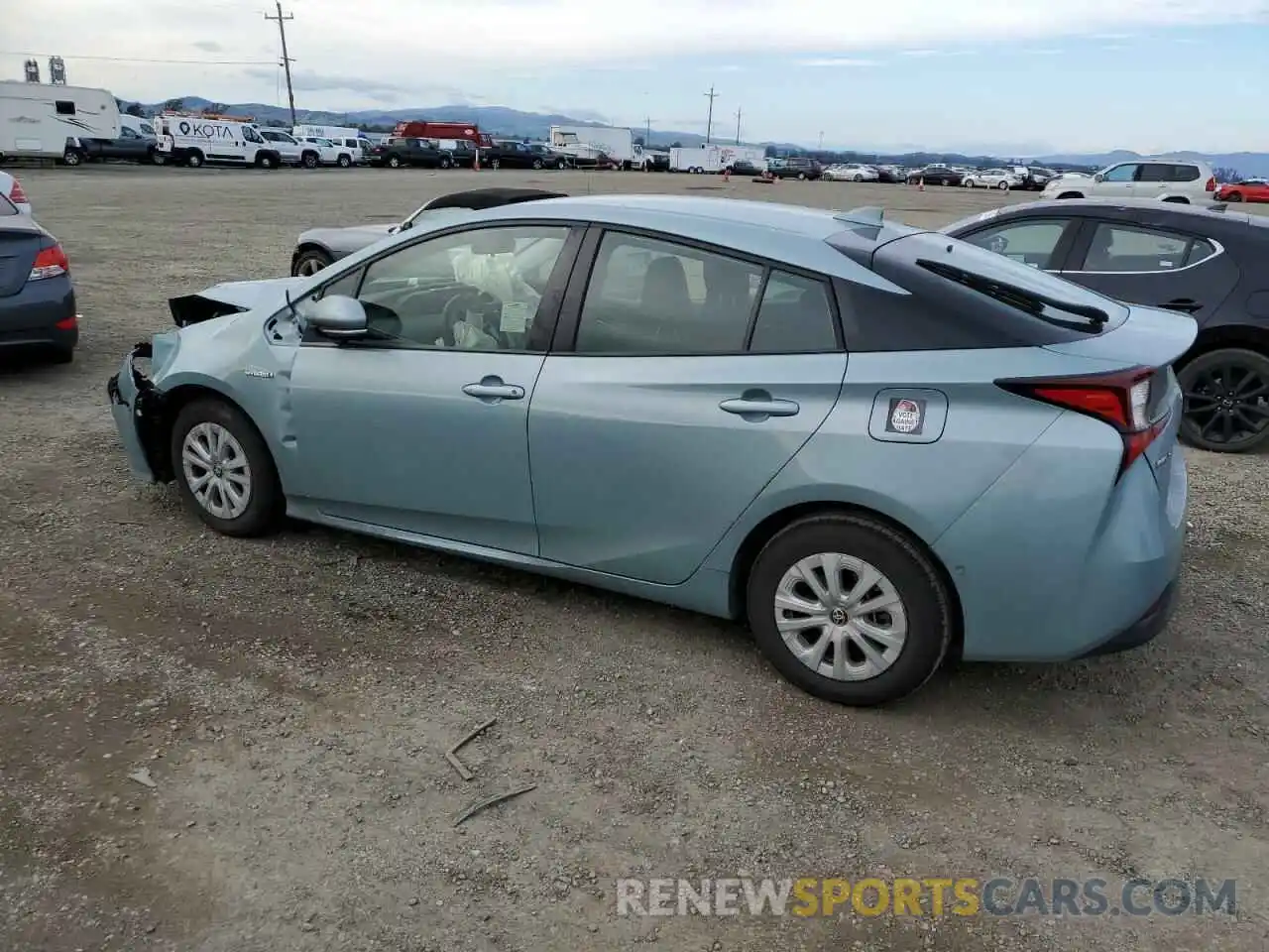 2 Photograph of a damaged car JTDKARFUXK3098363 TOYOTA PRIUS 2019