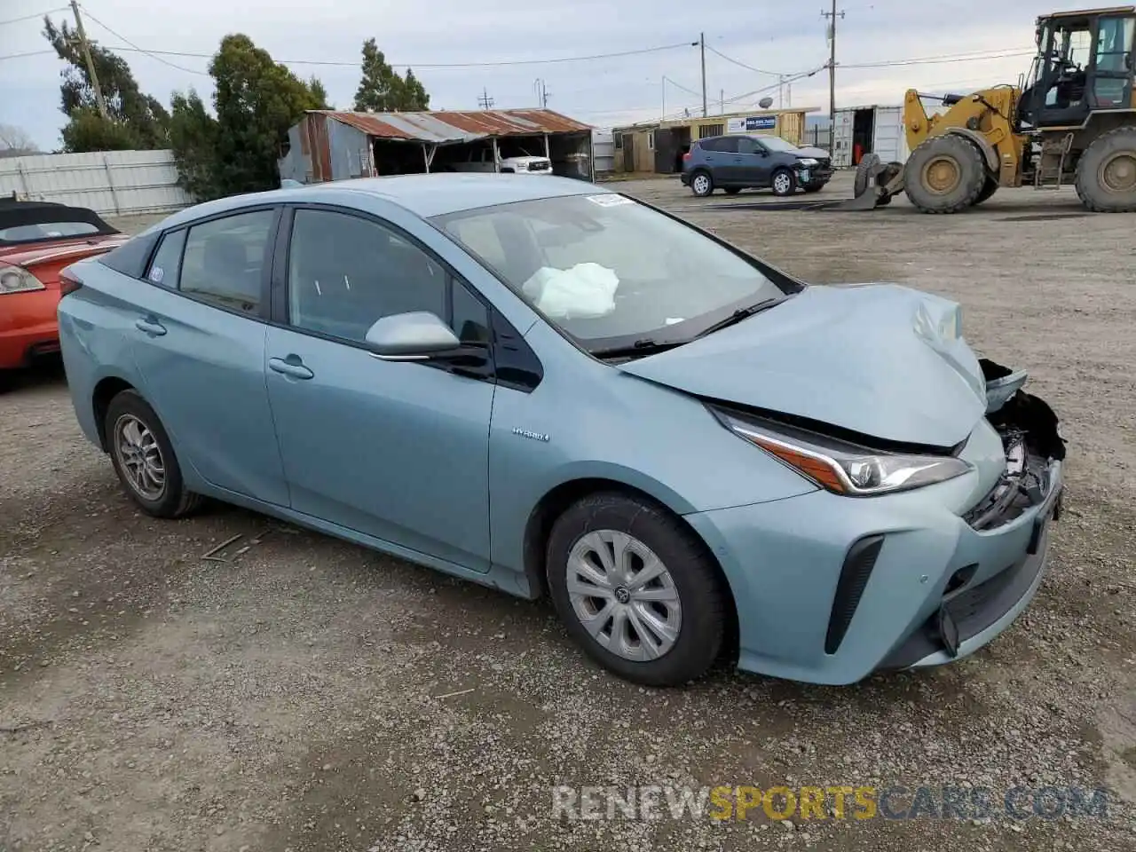 4 Photograph of a damaged car JTDKARFUXK3098363 TOYOTA PRIUS 2019