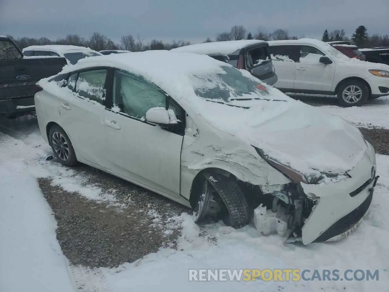 4 Photograph of a damaged car JTDKARFUXK3100161 TOYOTA PRIUS 2019