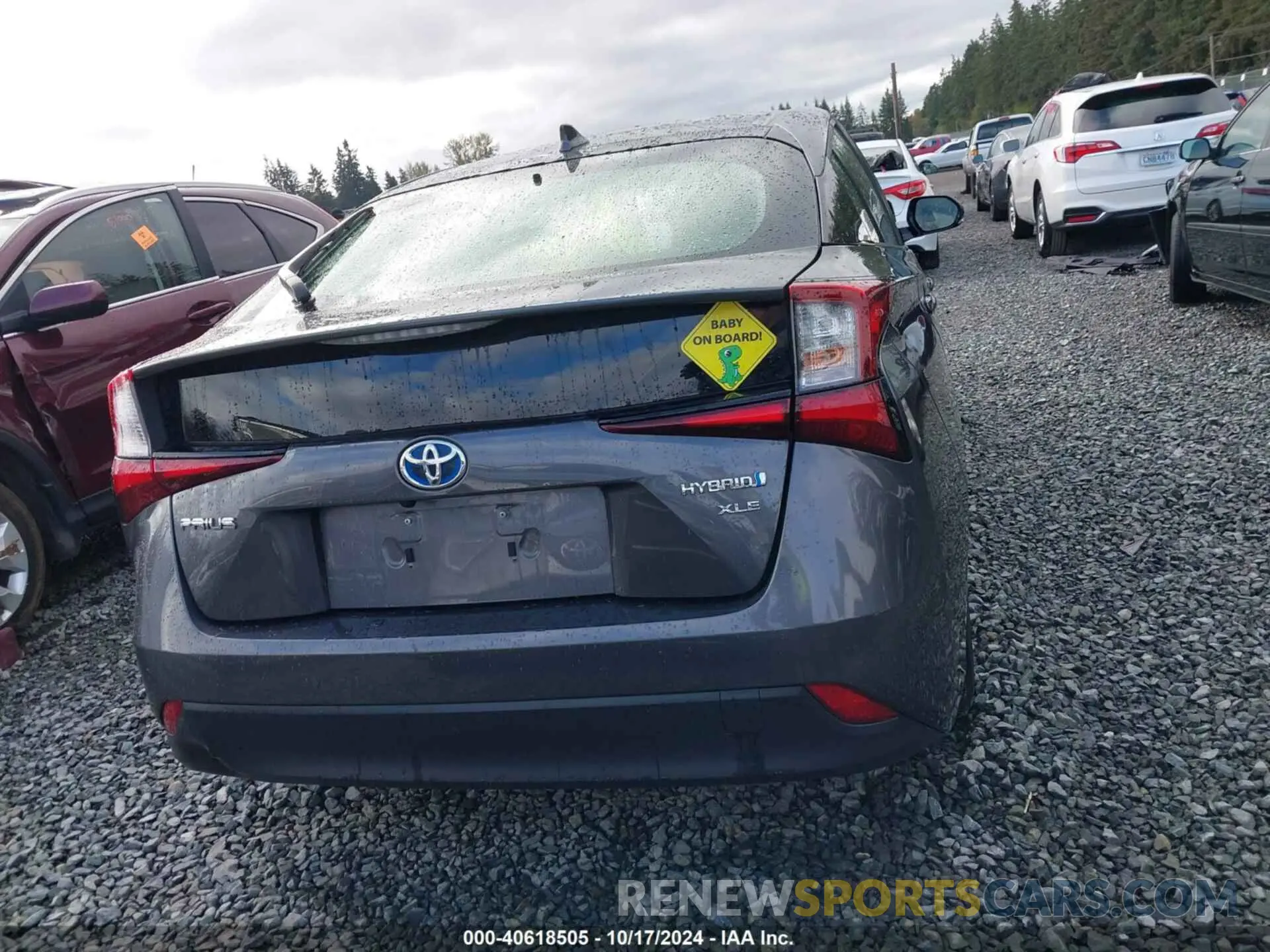 16 Photograph of a damaged car JTDKARFUXK3102251 TOYOTA PRIUS 2019