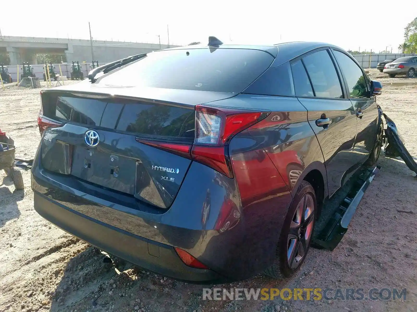 4 Photograph of a damaged car JTDKARFUXK3102542 TOYOTA PRIUS 2019