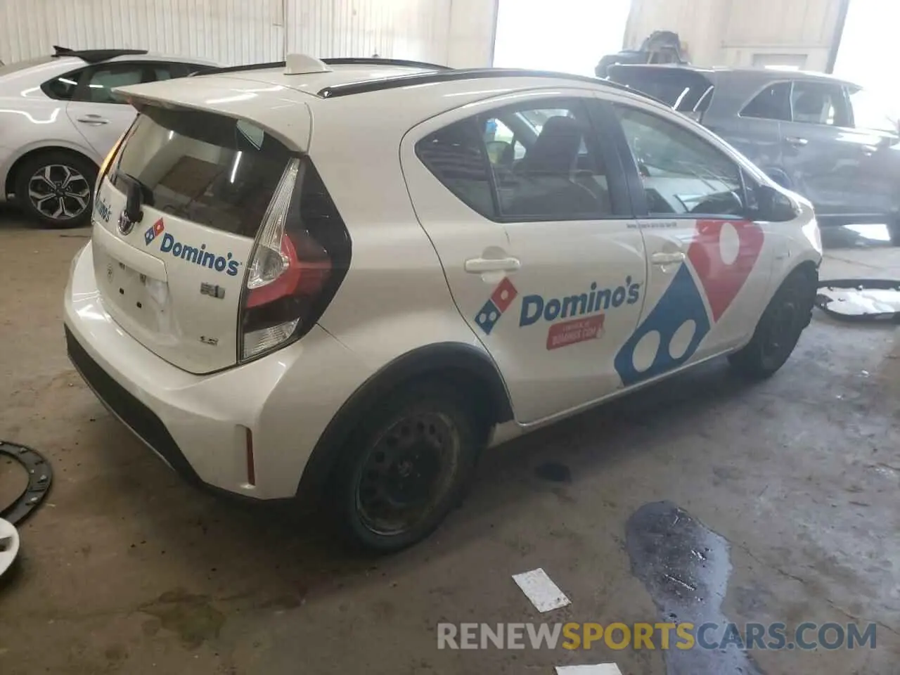 3 Photograph of a damaged car JTDKDTB30K1624190 TOYOTA PRIUS 2019