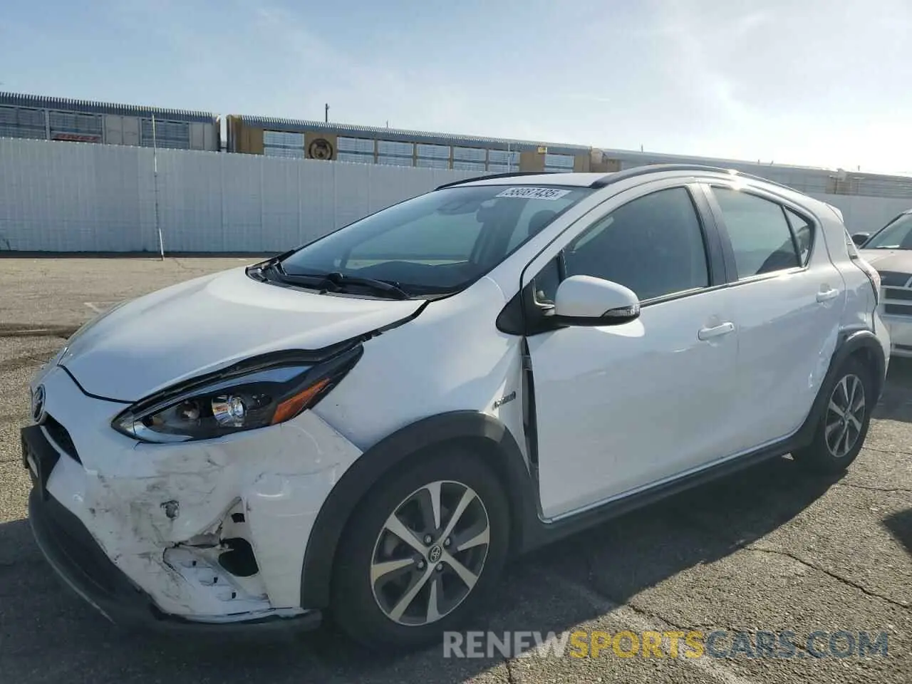 1 Photograph of a damaged car JTDKDTB31K1626580 TOYOTA PRIUS 2019