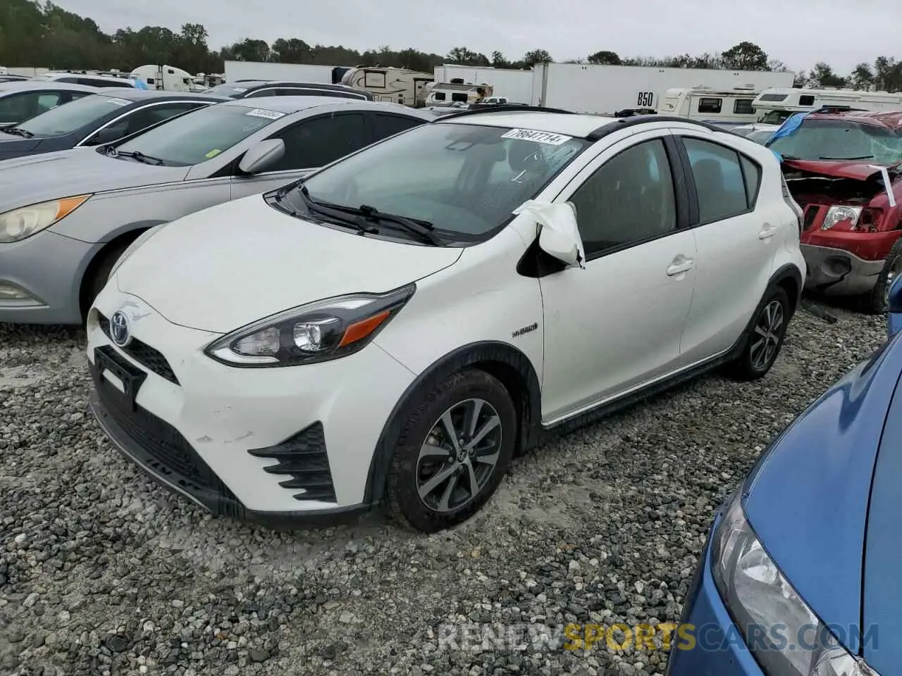 1 Photograph of a damaged car JTDKDTB34K1622510 TOYOTA PRIUS 2019