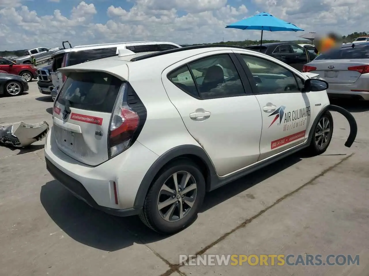 3 Photograph of a damaged car JTDKDTB34K1626332 TOYOTA PRIUS 2019