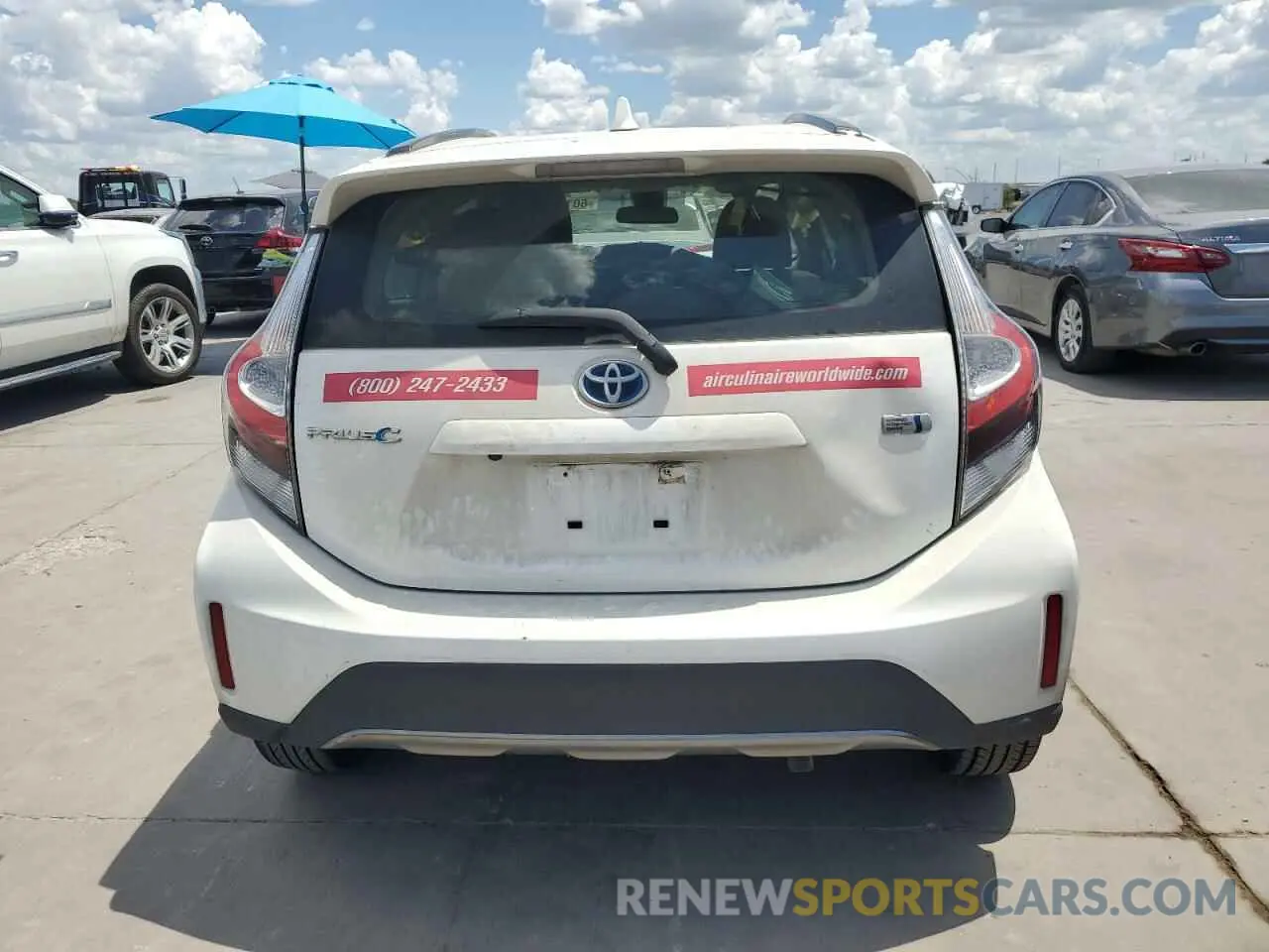 6 Photograph of a damaged car JTDKDTB34K1626332 TOYOTA PRIUS 2019