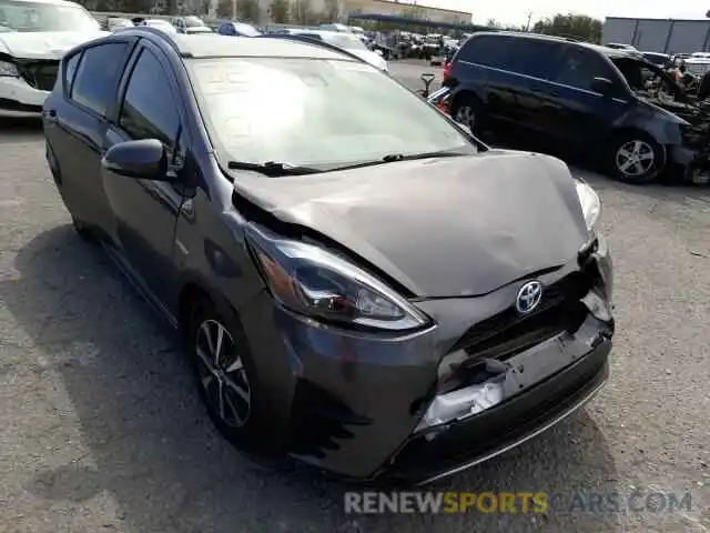 1 Photograph of a damaged car JTDKDTB3XK1622141 TOYOTA PRIUS 2019