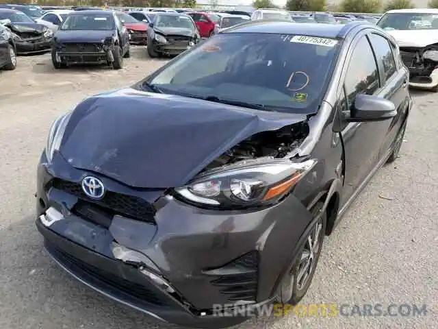 2 Photograph of a damaged car JTDKDTB3XK1622141 TOYOTA PRIUS 2019