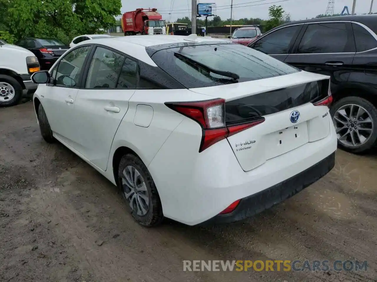 3 Photograph of a damaged car JTDL9RFU0K3002513 TOYOTA PRIUS 2019