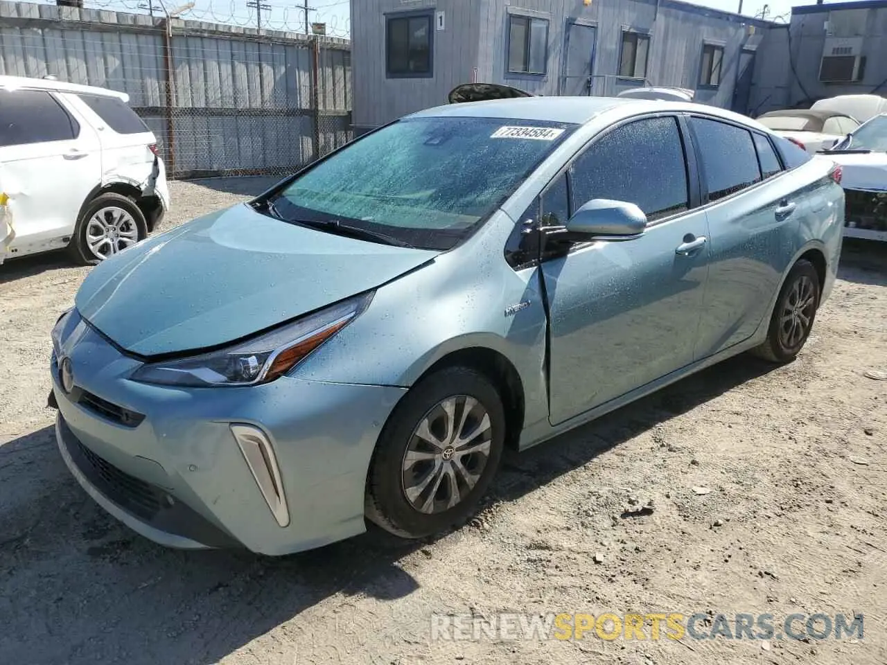 1 Photograph of a damaged car JTDL9RFU1K3005534 TOYOTA PRIUS 2019