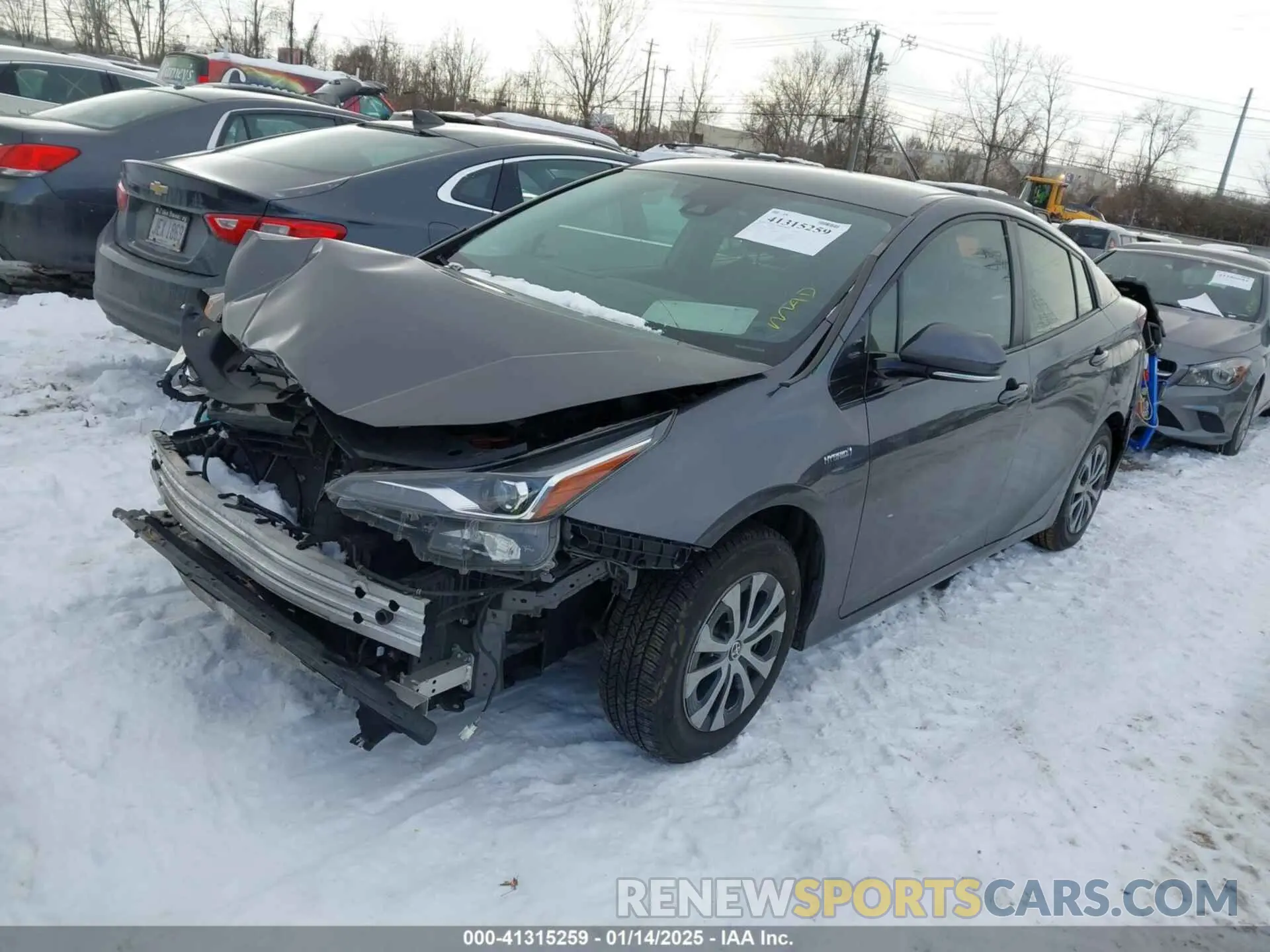 2 Photograph of a damaged car JTDL9RFU2K3007454 TOYOTA PRIUS 2019