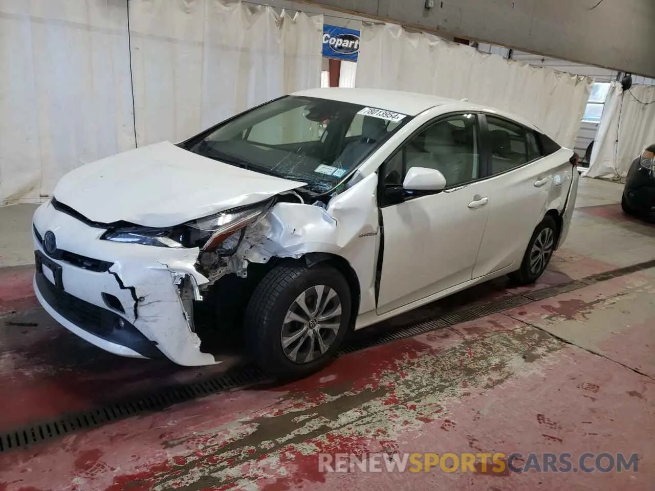 1 Photograph of a damaged car JTDL9RFU4K3002630 TOYOTA PRIUS 2019