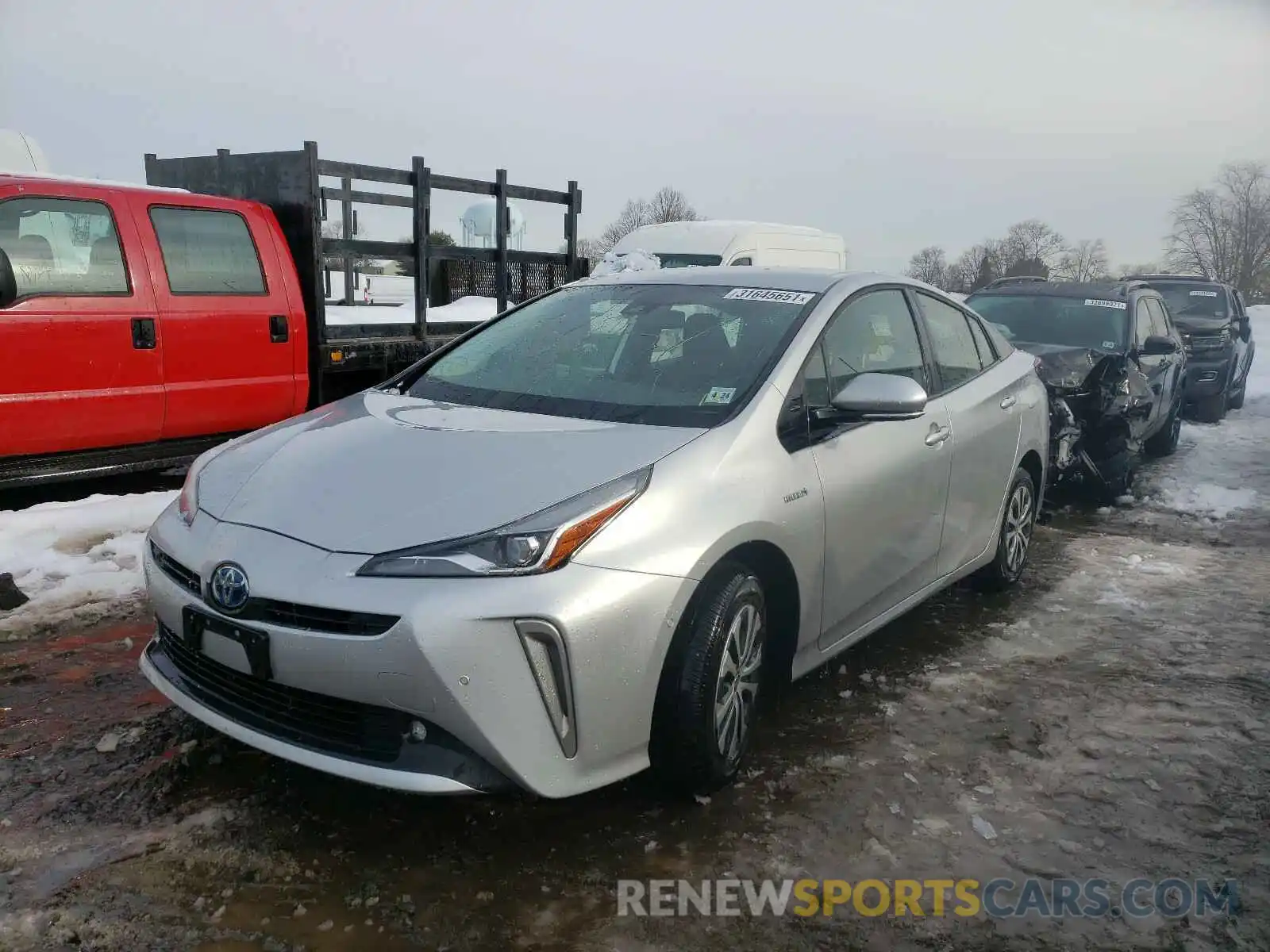 2 Photograph of a damaged car JTDL9RFU4K3002854 TOYOTA PRIUS 2019