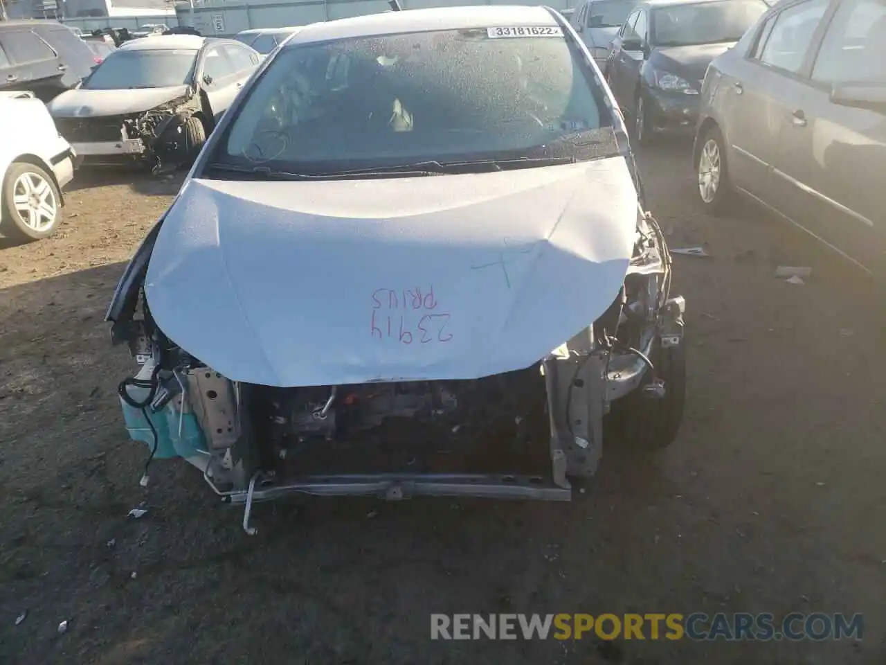 9 Photograph of a damaged car JTDL9RFU4K3003194 TOYOTA PRIUS 2019