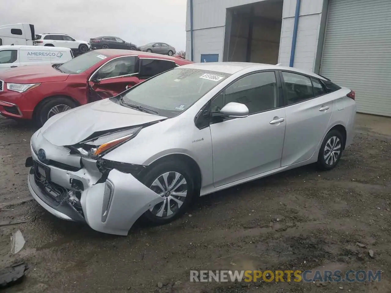 1 Photograph of a damaged car JTDL9RFU4K3006693 TOYOTA PRIUS 2019
