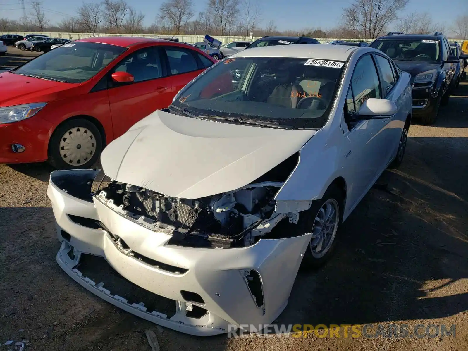 2 Photograph of a damaged car JTDL9RFU4K3012316 TOYOTA PRIUS 2019