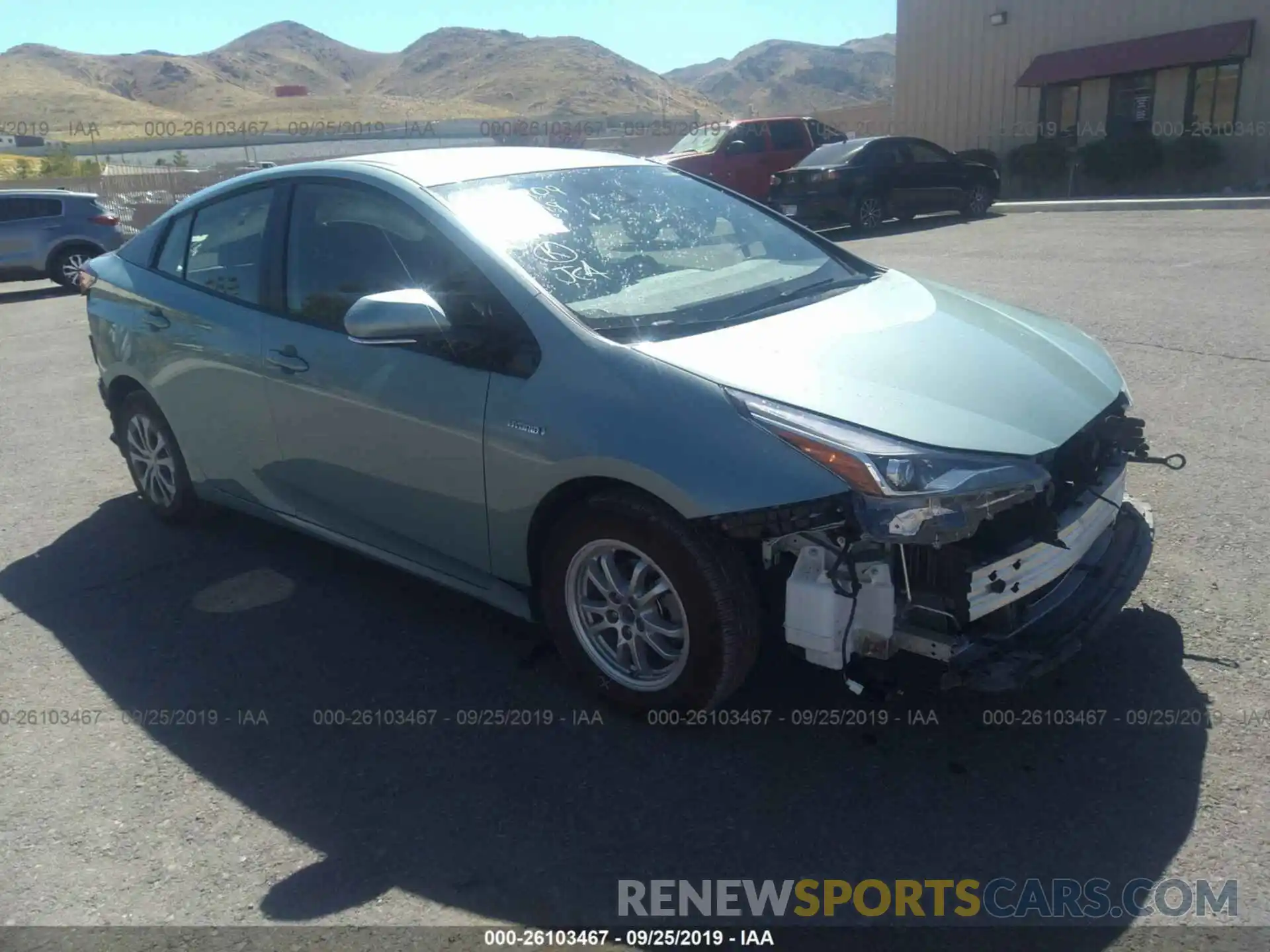 1 Photograph of a damaged car JTDL9RFU5K3002393 TOYOTA PRIUS 2019