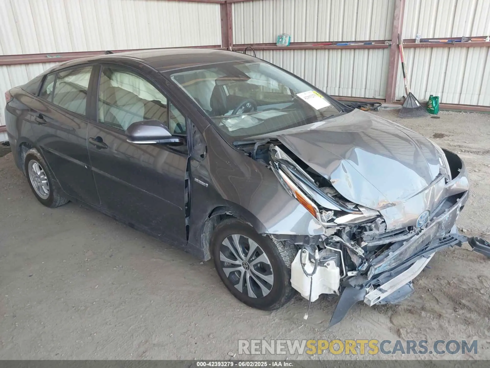 1 Photograph of a damaged car JTDL9RFU5K3002989 TOYOTA PRIUS 2019