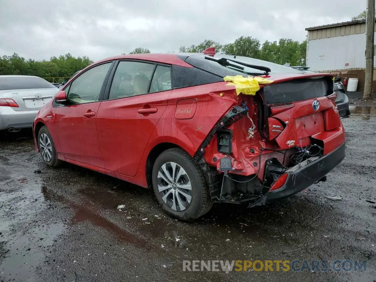2 Photograph of a damaged car JTDL9RFU5K3003186 TOYOTA PRIUS 2019