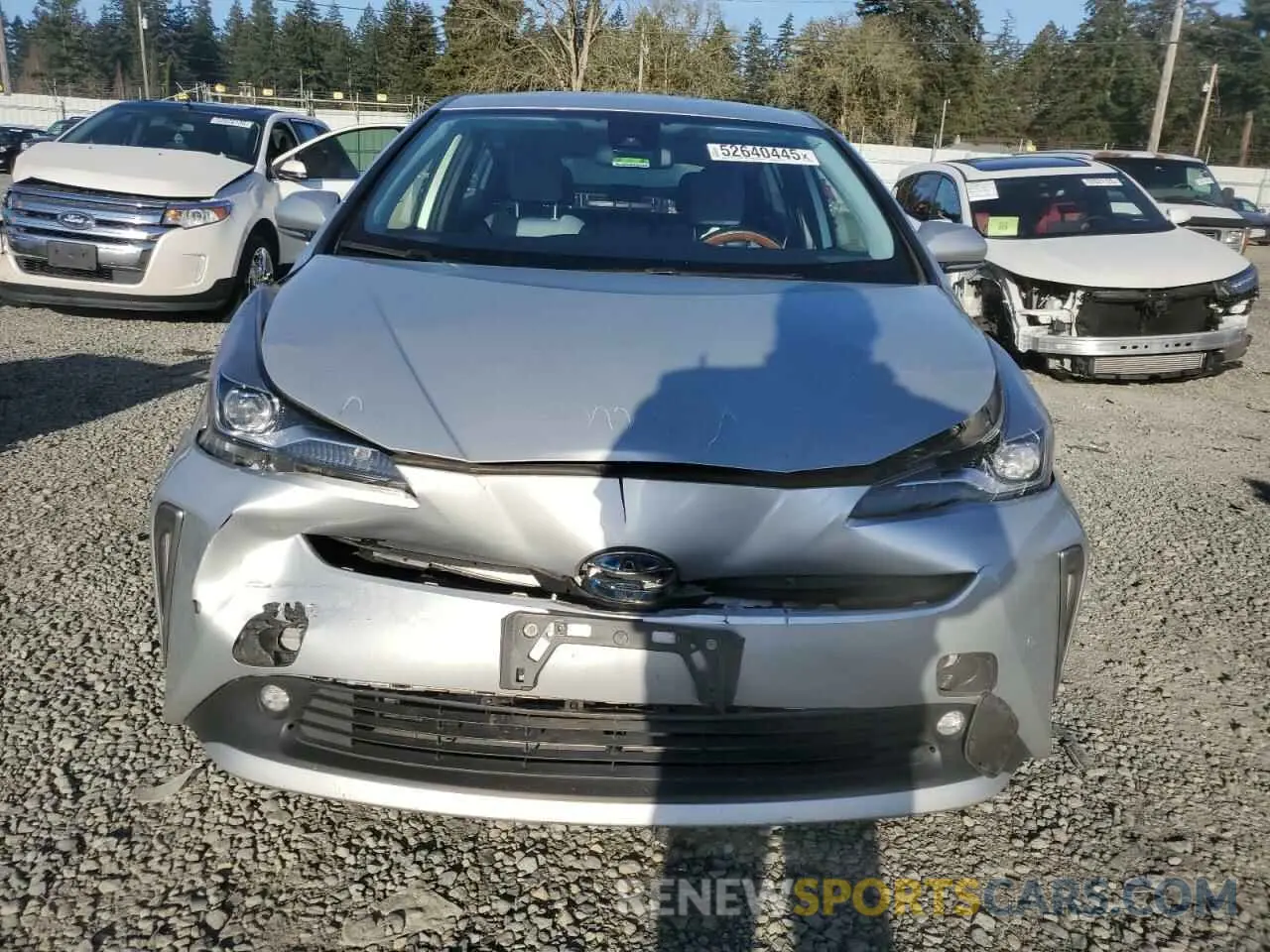 5 Photograph of a damaged car JTDL9RFU5K3004824 TOYOTA PRIUS 2019
