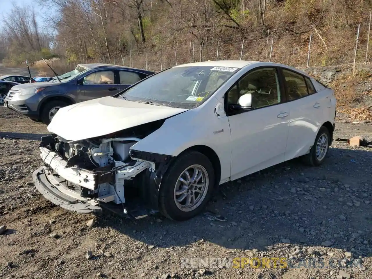 1 Photograph of a damaged car JTDL9RFU5K3007724 TOYOTA PRIUS 2019