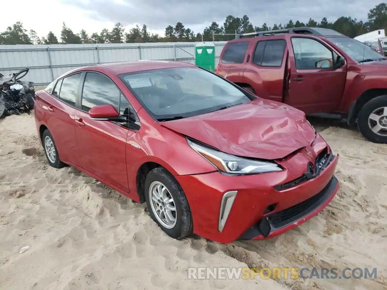 1 Photograph of a damaged car JTDL9RFU5K3009408 TOYOTA PRIUS 2019