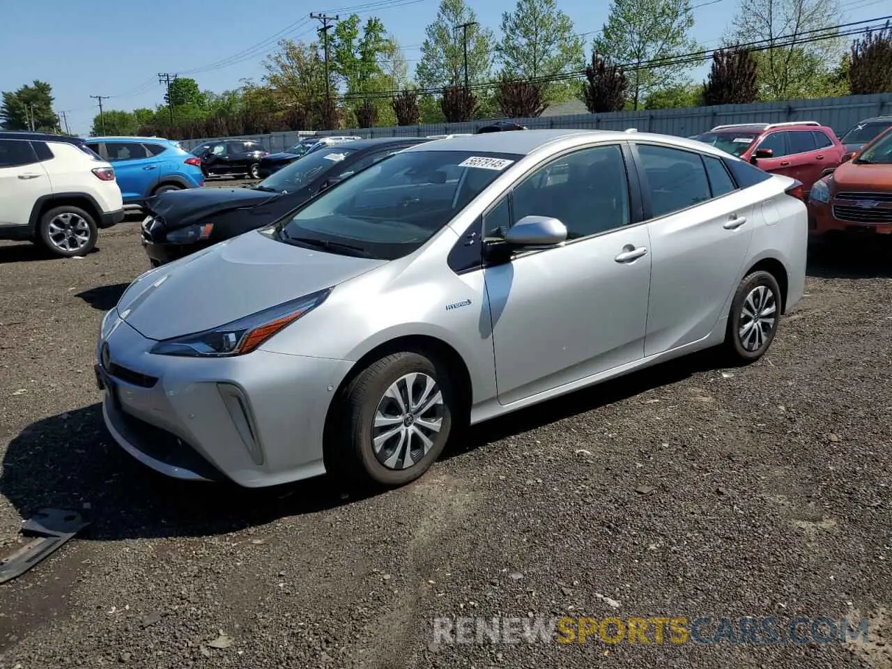 1 Photograph of a damaged car JTDL9RFU7K3002024 TOYOTA PRIUS 2019