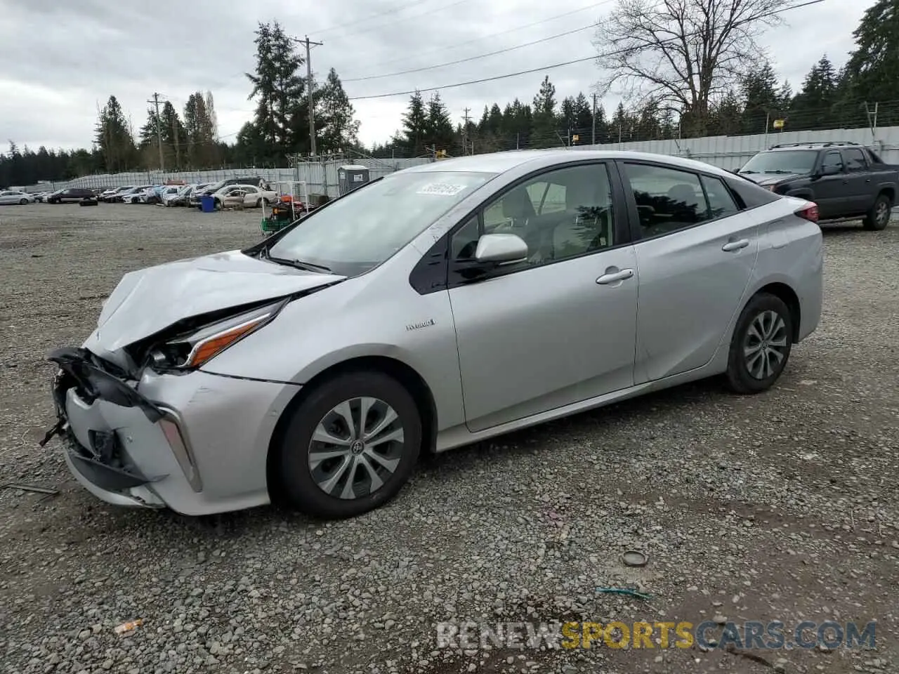 1 Photograph of a damaged car JTDL9RFU7K3007918 TOYOTA PRIUS 2019