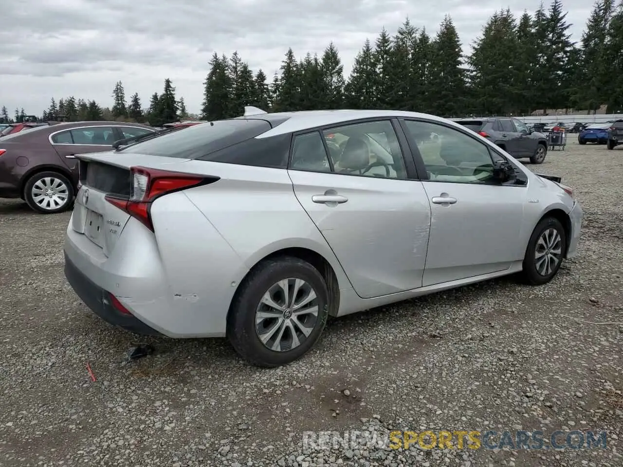 3 Photograph of a damaged car JTDL9RFU7K3007918 TOYOTA PRIUS 2019