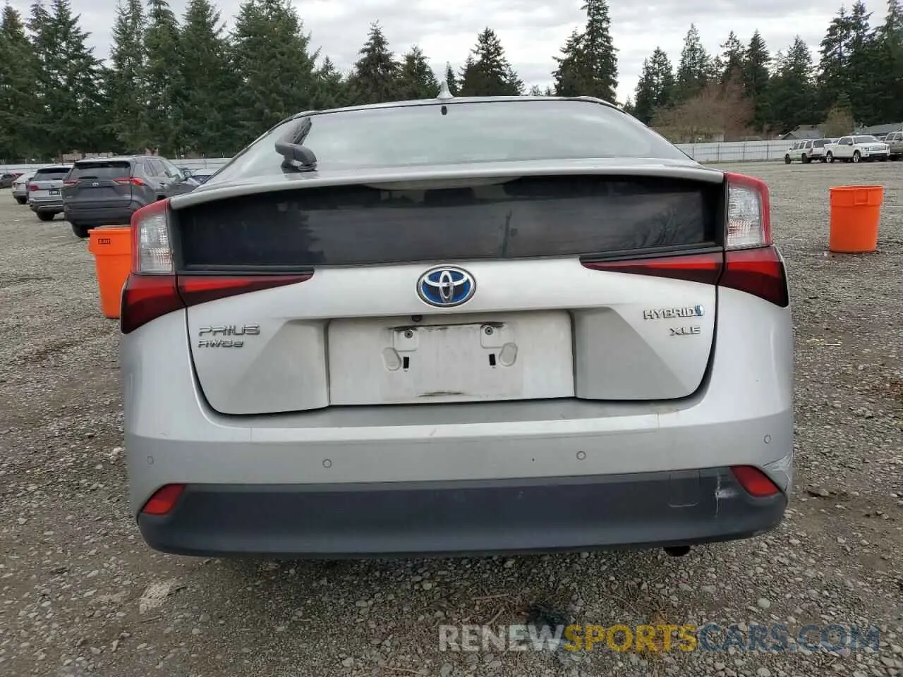 6 Photograph of a damaged car JTDL9RFU7K3007918 TOYOTA PRIUS 2019