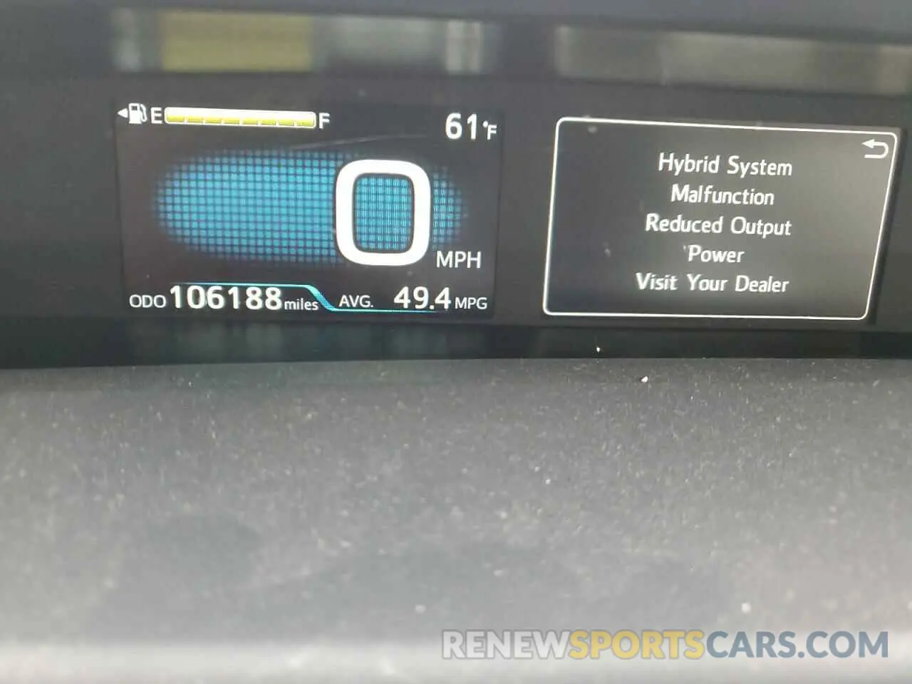 9 Photograph of a damaged car JTDL9RFU7K3007918 TOYOTA PRIUS 2019