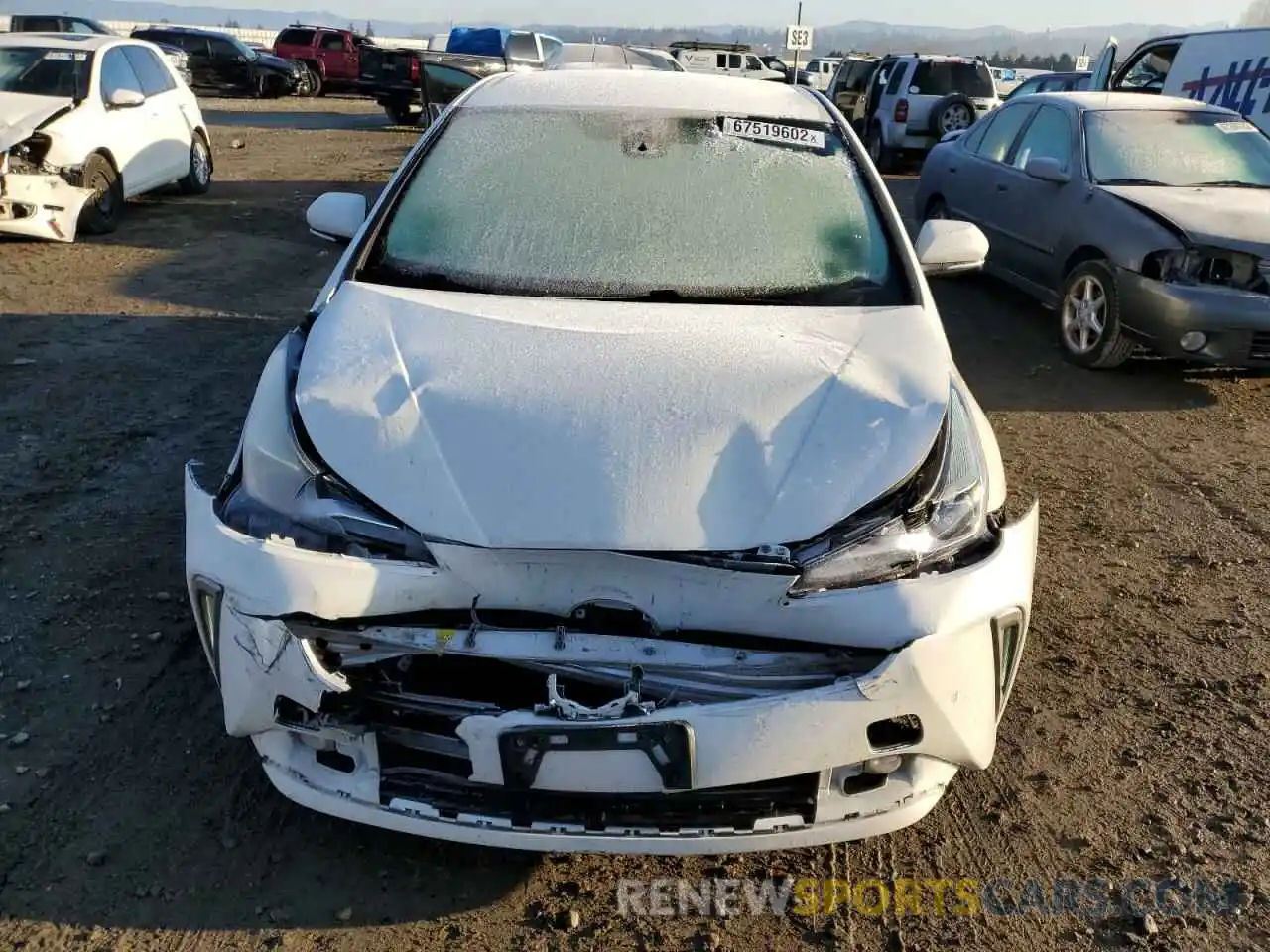 5 Photograph of a damaged car JTDL9RFU7K3011404 TOYOTA PRIUS 2019