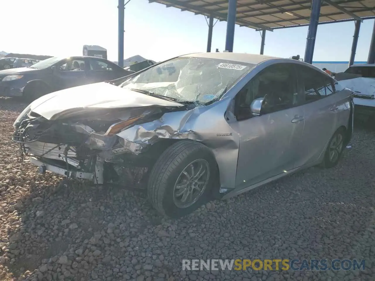 1 Photograph of a damaged car JTDL9RFU8K3000878 TOYOTA PRIUS 2019