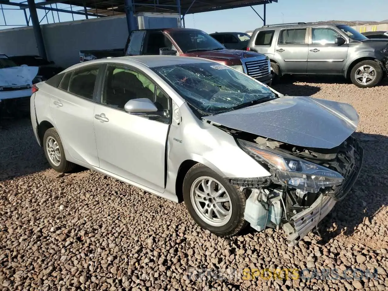 4 Photograph of a damaged car JTDL9RFU8K3000878 TOYOTA PRIUS 2019