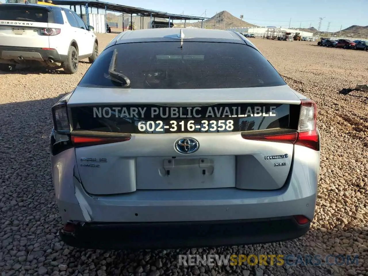 6 Photograph of a damaged car JTDL9RFU8K3000878 TOYOTA PRIUS 2019