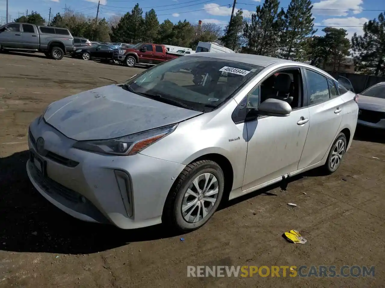 1 Photograph of a damaged car JTDL9RFU8K3007989 TOYOTA PRIUS 2019