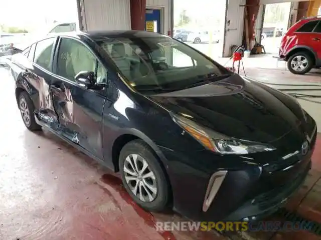 1 Photograph of a damaged car JTDL9RFU9K3001747 TOYOTA PRIUS 2019