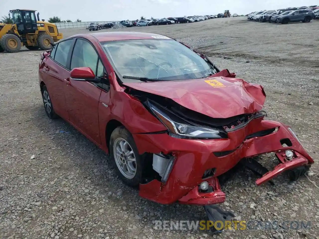 1 Photograph of a damaged car JTDL9RFU9K3007256 TOYOTA PRIUS 2019