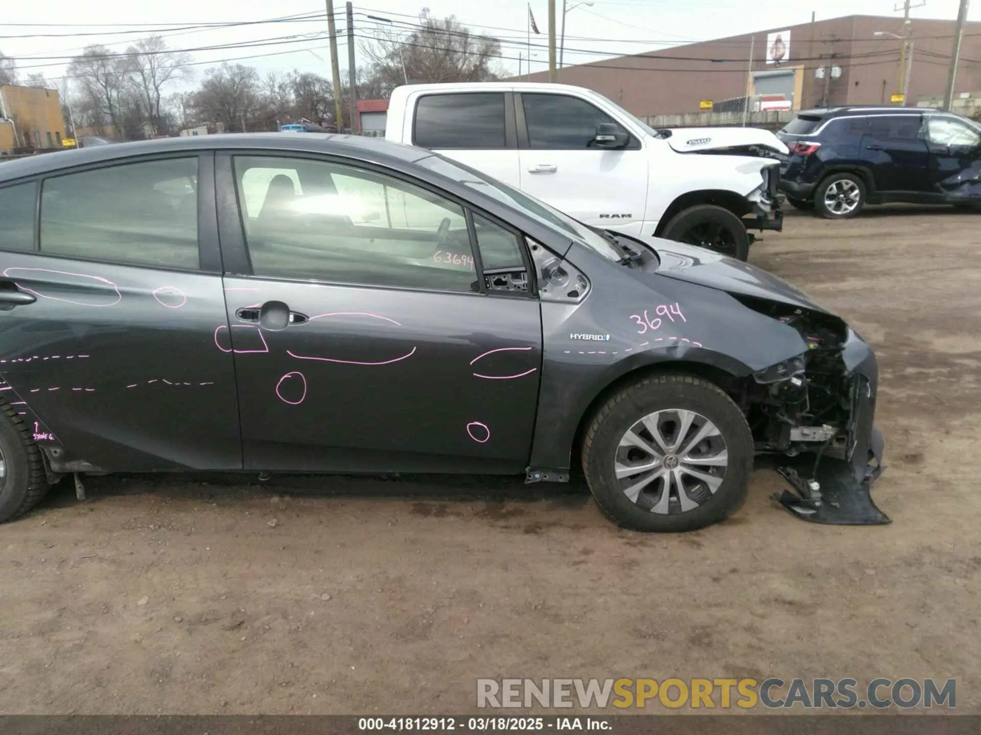 13 Photograph of a damaged car JTDL9RFU9K3009363 TOYOTA PRIUS 2019