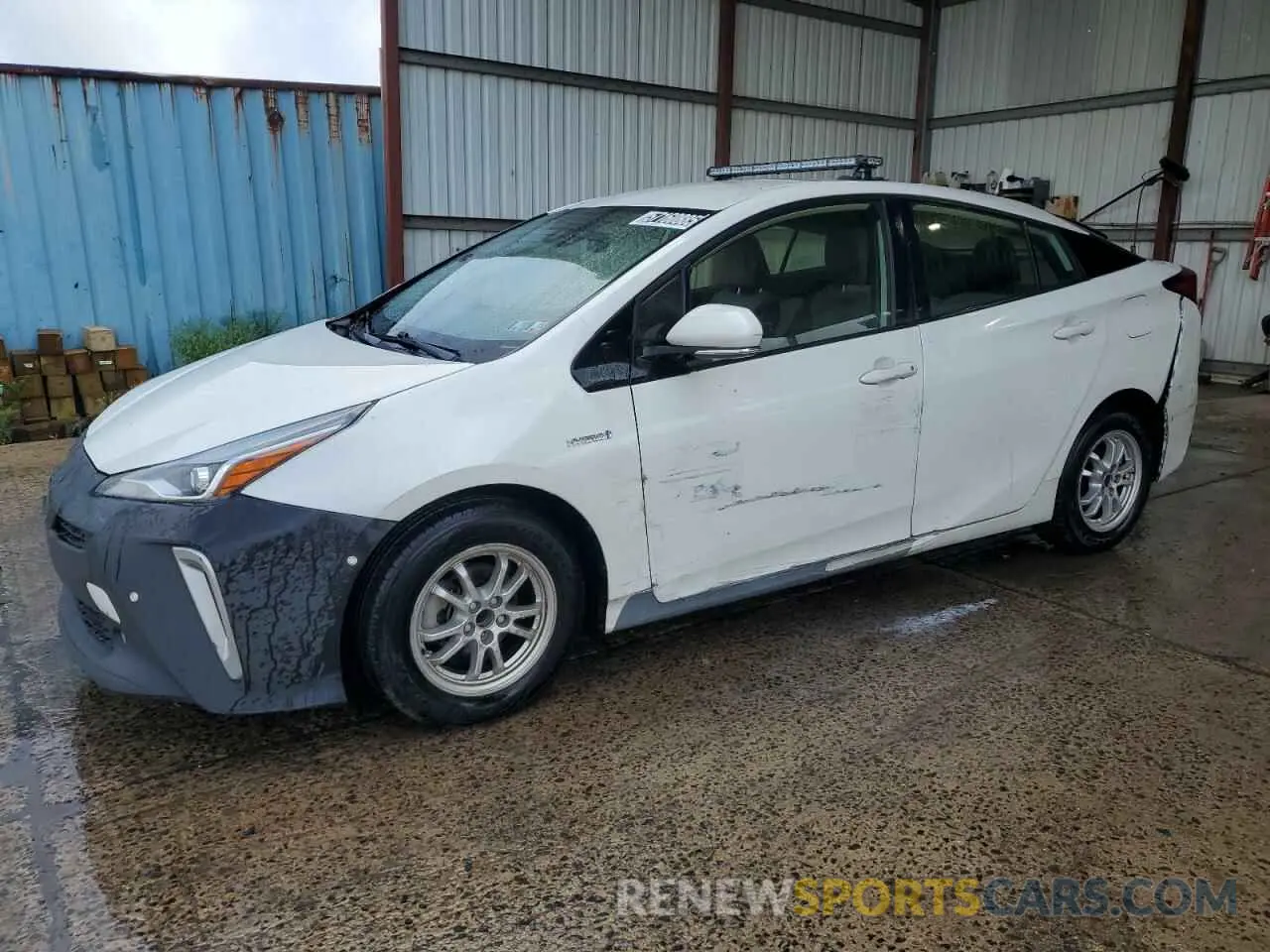 1 Photograph of a damaged car JTDL9RFUXK3004270 TOYOTA PRIUS 2019