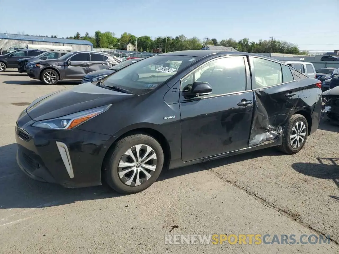 1 Photograph of a damaged car JTDL9RFUXK3006889 TOYOTA PRIUS 2019
