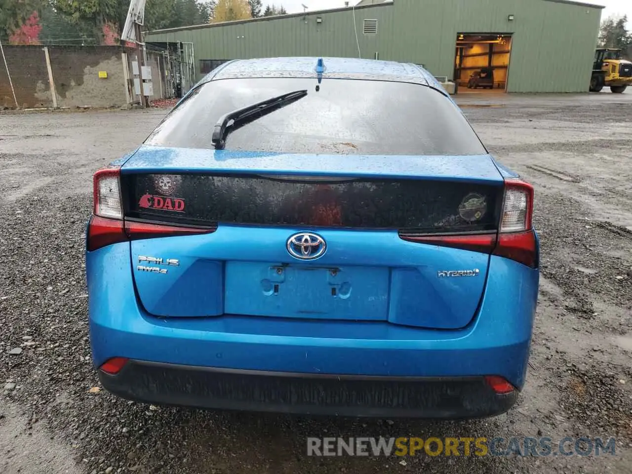 6 Photograph of a damaged car JTDL9RFUXK3012661 TOYOTA PRIUS 2019