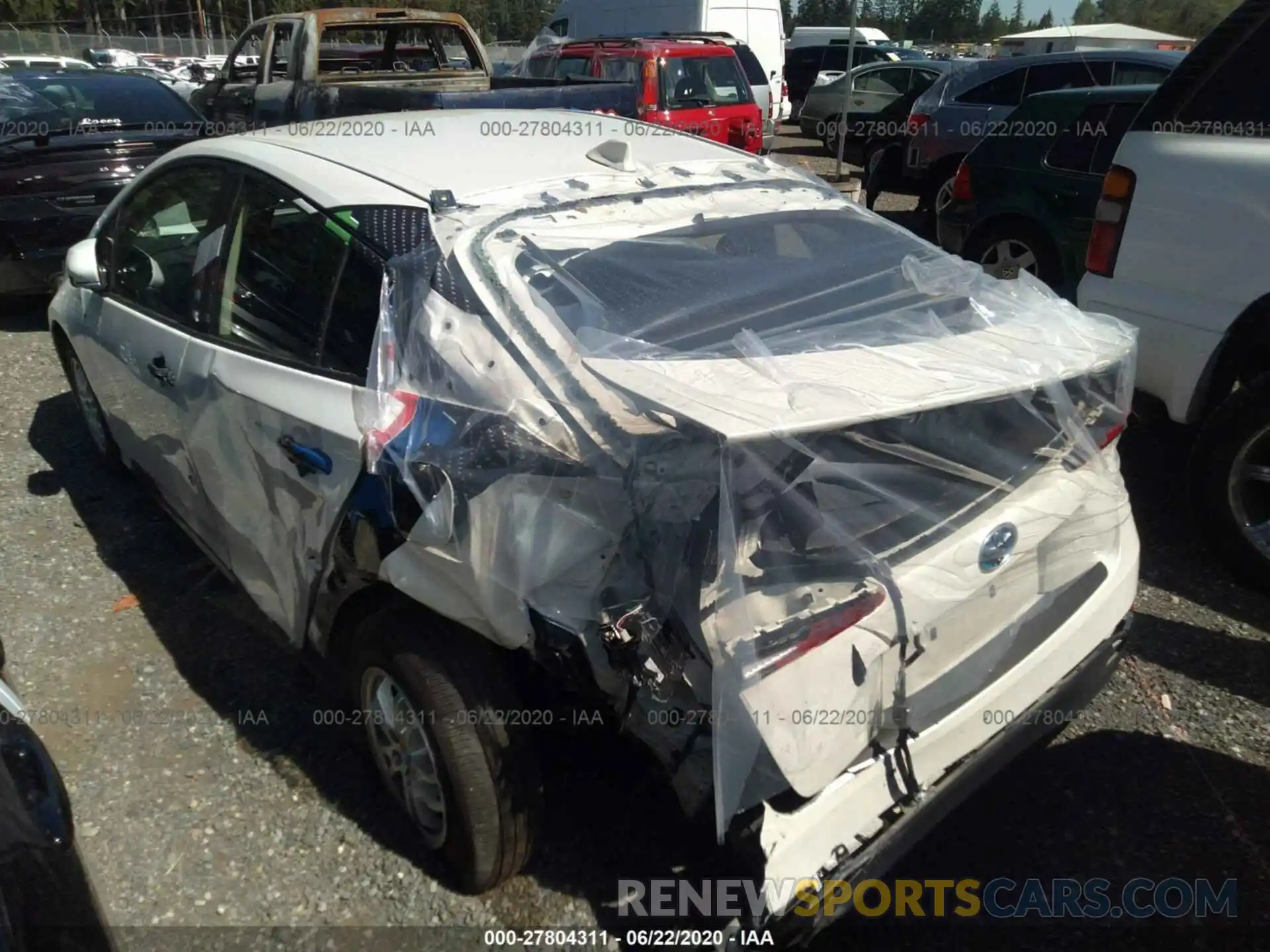 3 Photograph of a damaged car JTDL9RFUXK3012885 TOYOTA PRIUS 2019