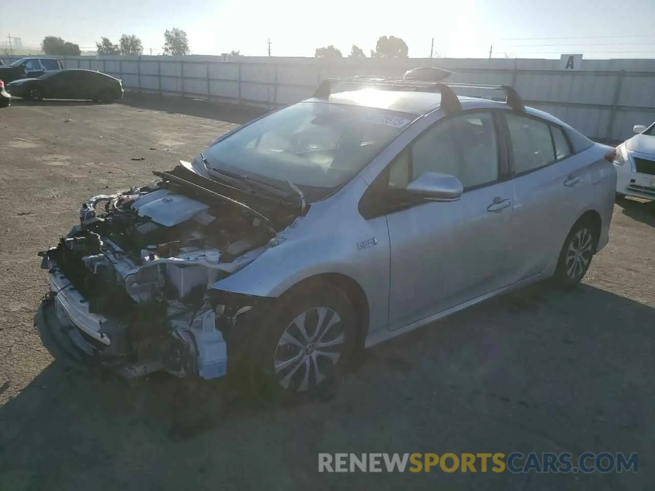 1 Photograph of a damaged car JTDKARFP0L3141782 TOYOTA PRIUS 2020