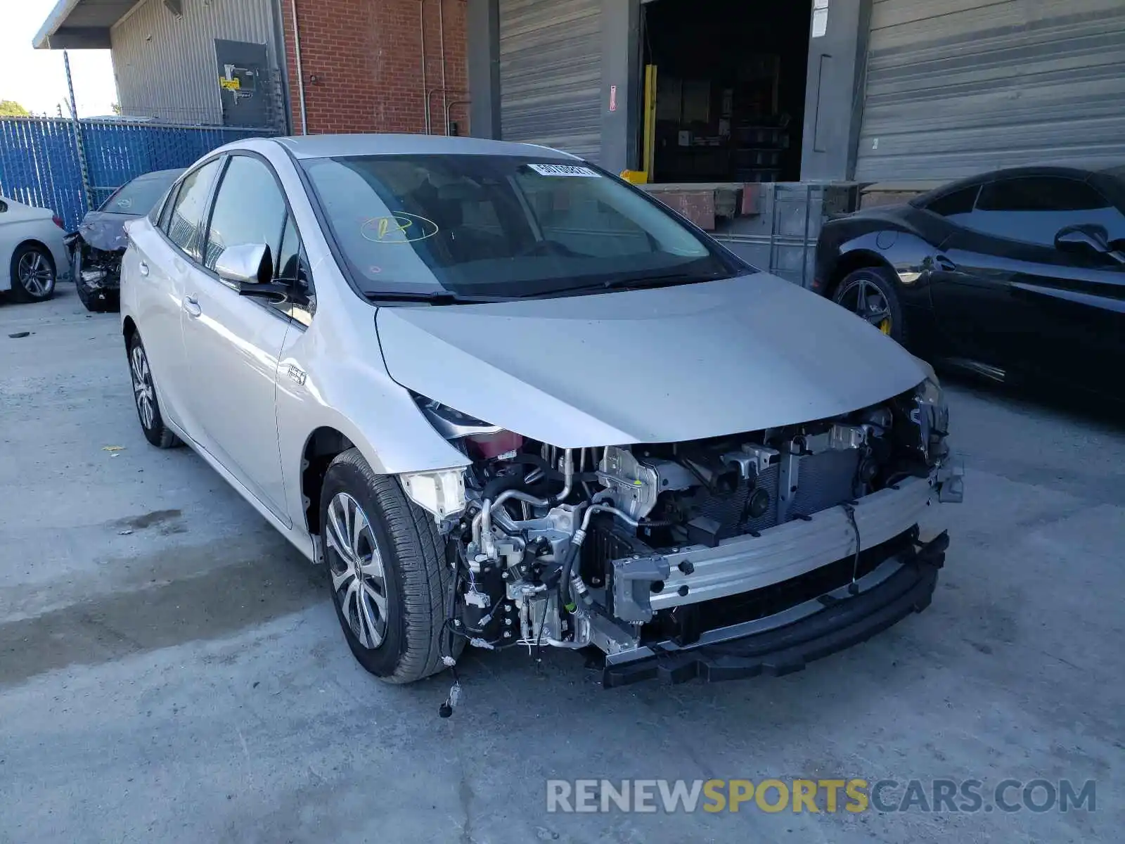 1 Photograph of a damaged car JTDKARFP0L3156766 TOYOTA PRIUS 2020