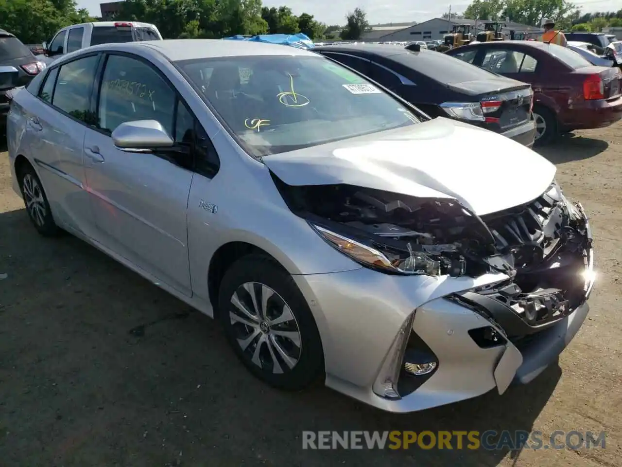 1 Photograph of a damaged car JTDKARFP0L3159649 TOYOTA PRIUS 2020