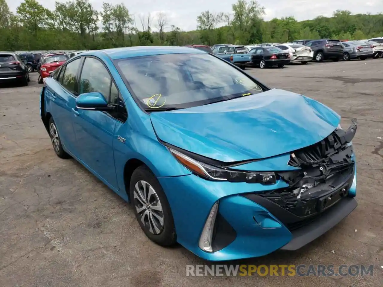 1 Photograph of a damaged car JTDKARFP0L3159781 TOYOTA PRIUS 2020