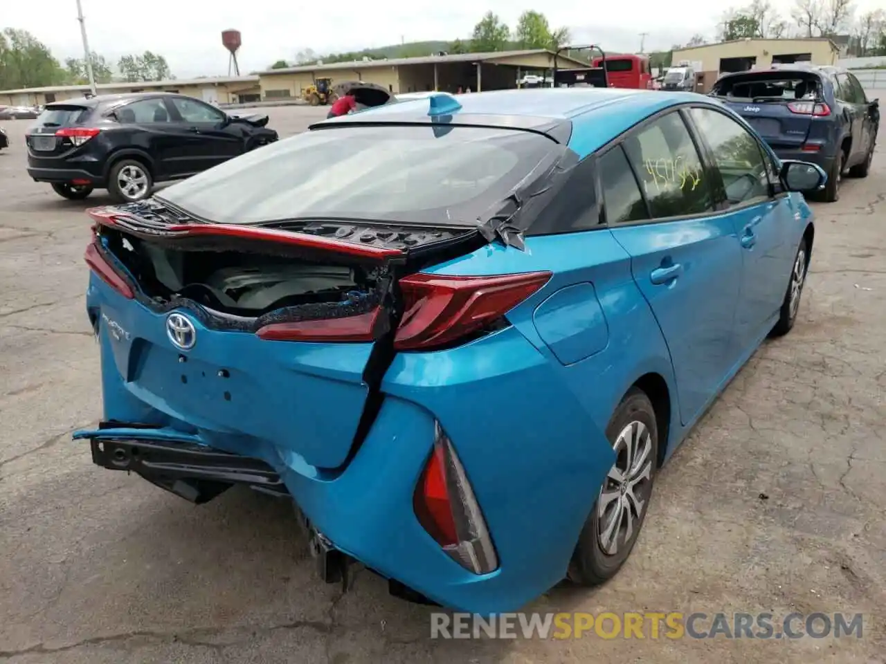 4 Photograph of a damaged car JTDKARFP0L3159781 TOYOTA PRIUS 2020